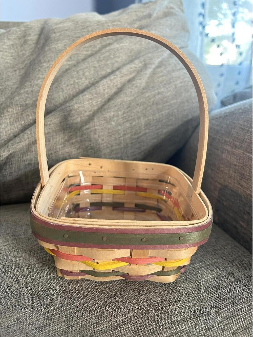 Longaberger Small Easter Basket 1998 Edition With Protector